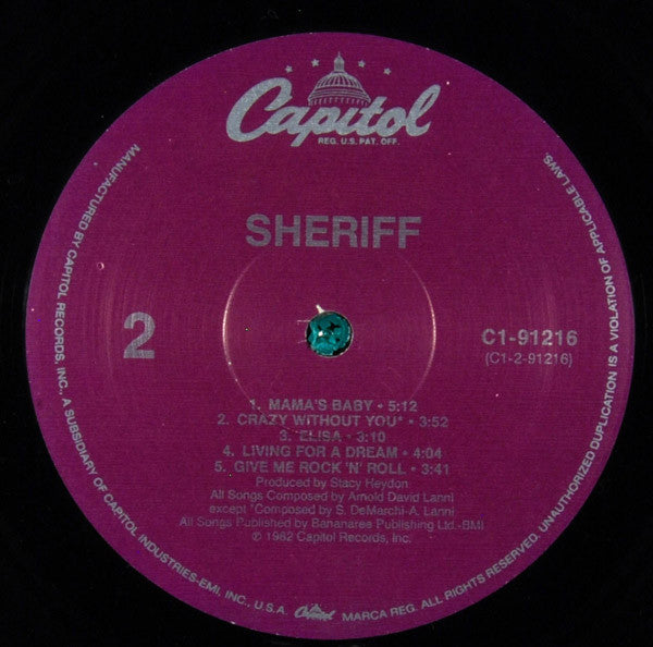 Sheriff (3) : Sheriff (LP,Album)
