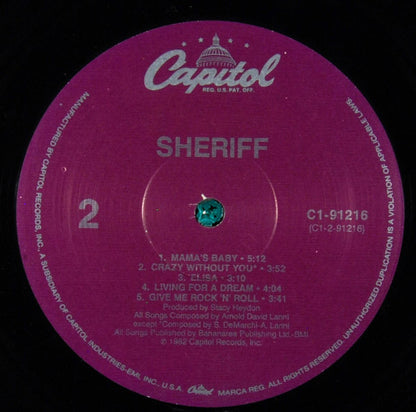 Sheriff (3) : Sheriff (LP,Album)