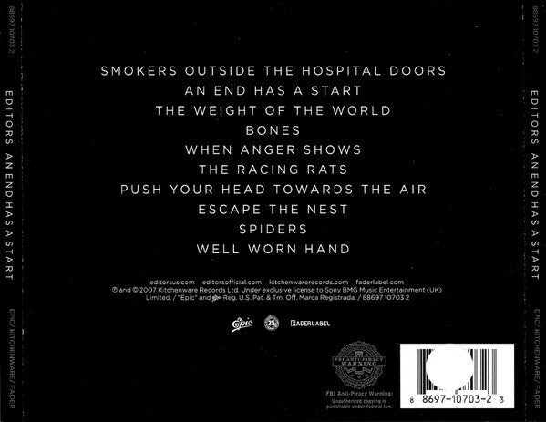 Editors : An End Has A Start (Album)