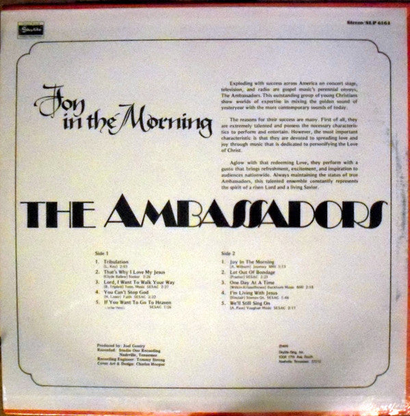 Ambassadors (28), The : Joy In The Morning (LP,Album)