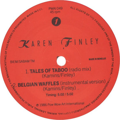 Karen Finley : Tales Of Taboo (12",45 RPM)