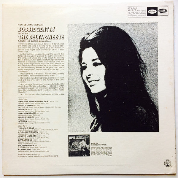 Bobbie Gentry : The Delta Sweete (LP,Album,Stereo)
