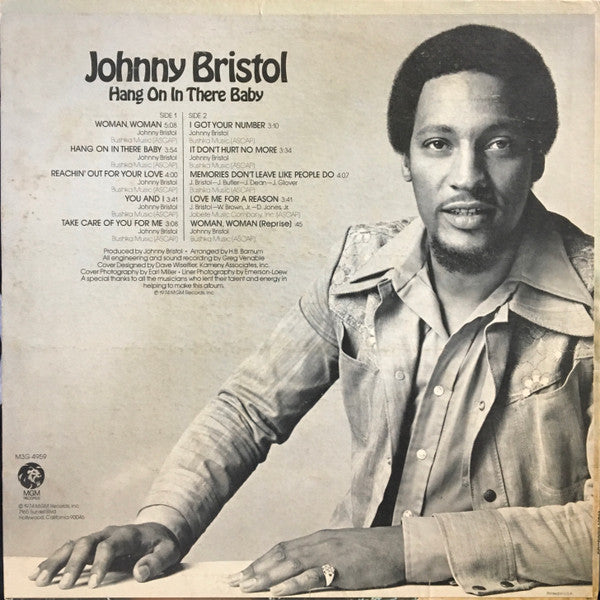Johnny Bristol : Hang On In There Baby (LP,Album)