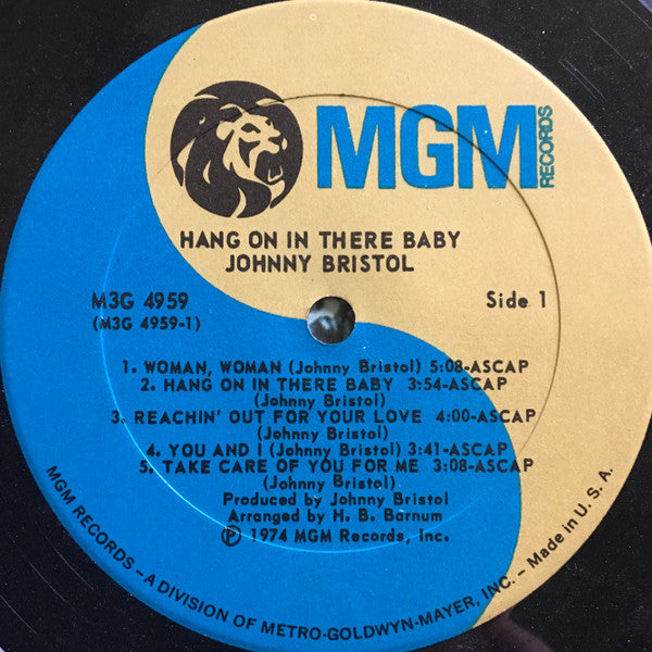 Johnny Bristol : Hang On In There Baby (LP,Album)