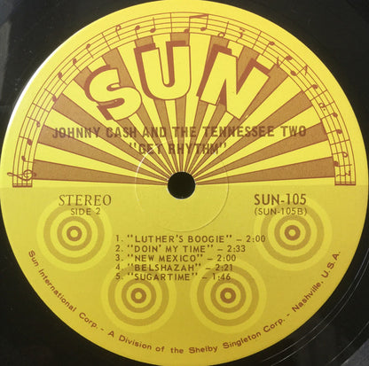 Johnny Cash & The Tennessee Two : Get Rhythm (LP,Stereo,Compilation,Reissue)