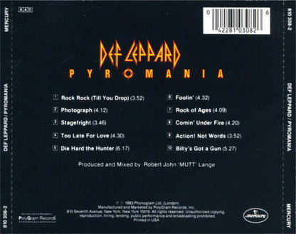 Def Leppard : Pyromania (Album,Reissue)