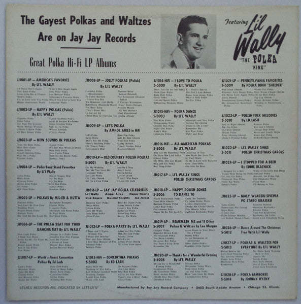 Li'l Wally And The Harmony Boys : New Sound In Polkas (LP,Stereo)