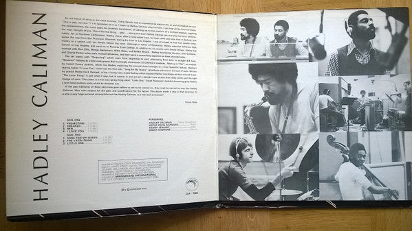 Hadley Caliman : Projecting (LP,Album,Stereo)