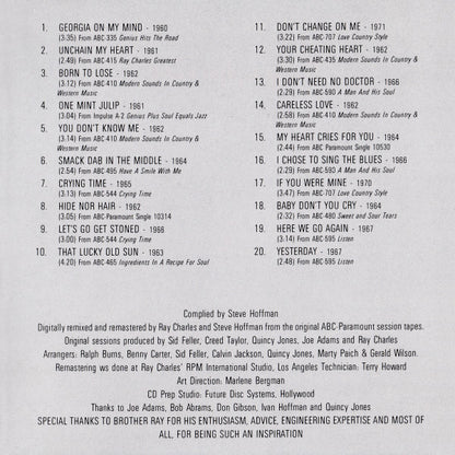 Ray Charles : His Greatest Hits Vol. 1 (Compilation,Remastered)