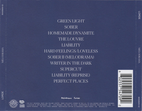Lorde : Melodrama (Album)