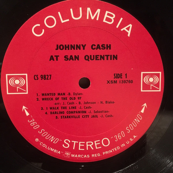Johnny Cash : Johnny Cash At San Quentin (LP,Album,Stereo)