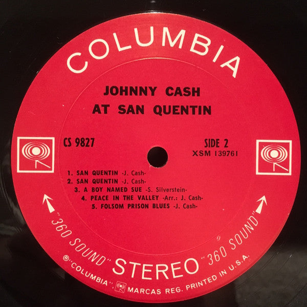 Johnny Cash : Johnny Cash At San Quentin (LP,Album,Stereo)