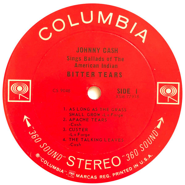 Johnny Cash : Bitter Tears - Ballads Of The American Indian (LP,Album,Stereo)