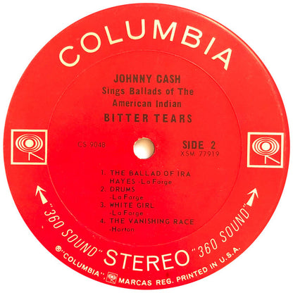 Johnny Cash : Bitter Tears - Ballads Of The American Indian (LP,Album,Stereo)