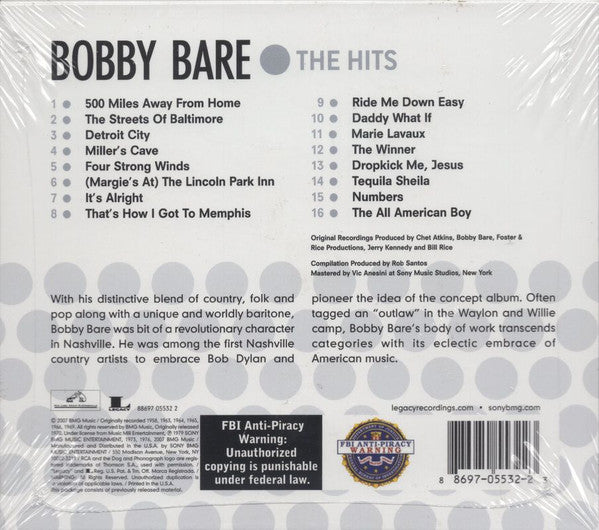 Bobby Bare : 16 Biggest Hits (Compilation)