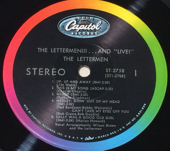 Lettermen, The : The Lettermen!!! ...And "Live!" (LP,Album,Stereo)