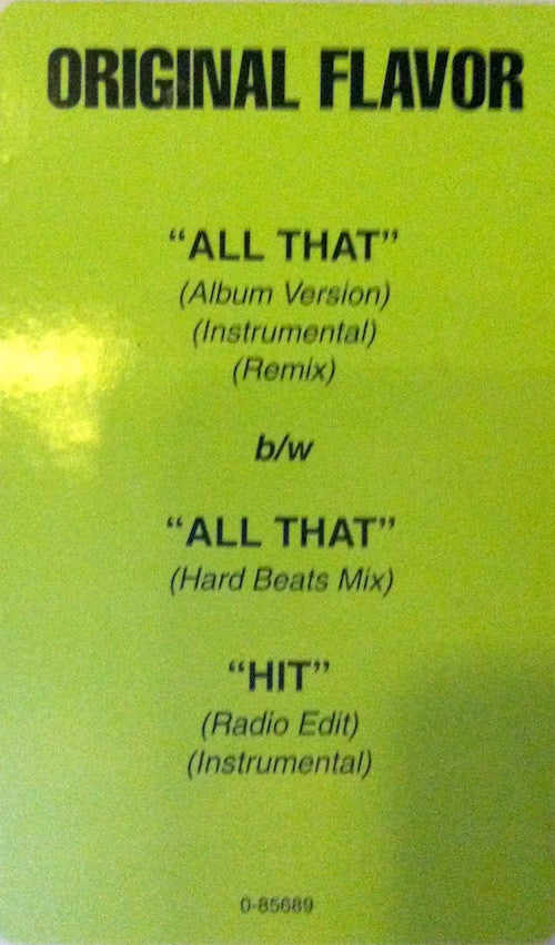 Original Flavor : All That / Hit (12",Promo)