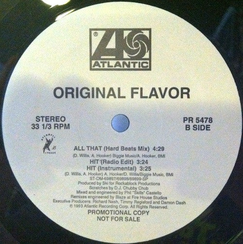 Original Flavor : All That / Hit (12",Promo)