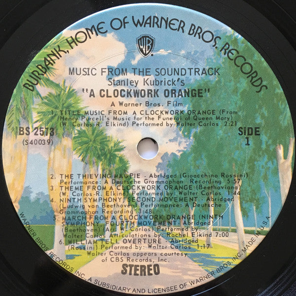 Various : Stanley Kubrick's A Clockwork Orange (LP,Album,Repress)