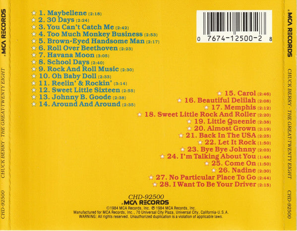 Chuck Berry : The Great Twenty-Eight (Compilation)