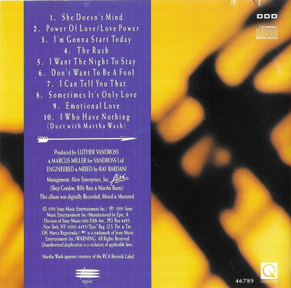 Luther Vandross : Power Of Love (Album)