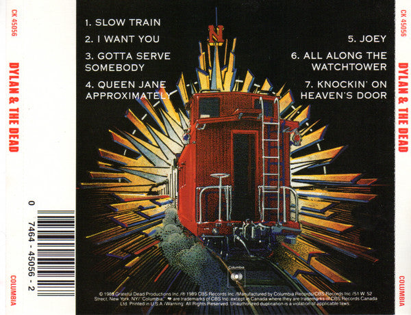 Bob Dylan & Grateful Dead, The : Dylan & The Dead (Album,Stereo)