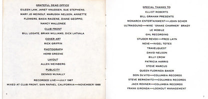 Bob Dylan & Grateful Dead, The : Dylan & The Dead (Album,Stereo)