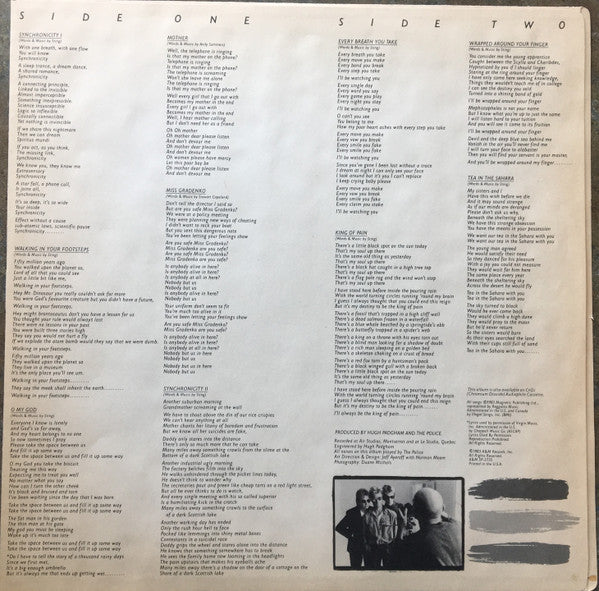 Police, The : Synchronicity (LP,Album,Stereo)