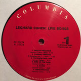 Leonard Cohen : Live Songs (LP,Album,Reissue)