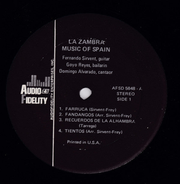 Fernando Sirvent : La Zambra (LP,Album)