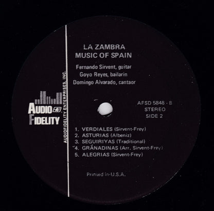 Fernando Sirvent : La Zambra (LP,Album)