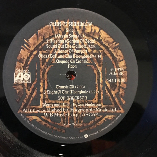 Jon Anderson : Olias Of Sunhillow (LP,Album)