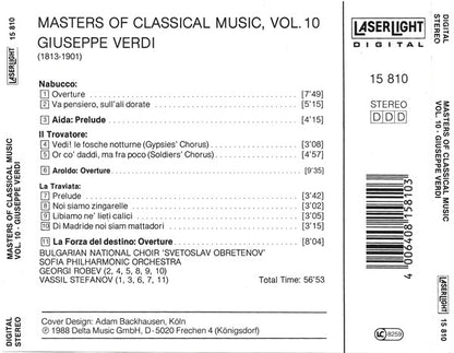 Giuseppe Verdi : Masters Of Classical Music, Vol.10: Verdi (Compilation)