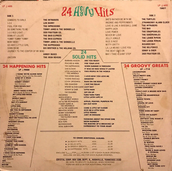 Various : 24 Heavy Hits (LP,Compilation)