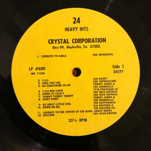 Various : 24 Heavy Hits (LP,Compilation)