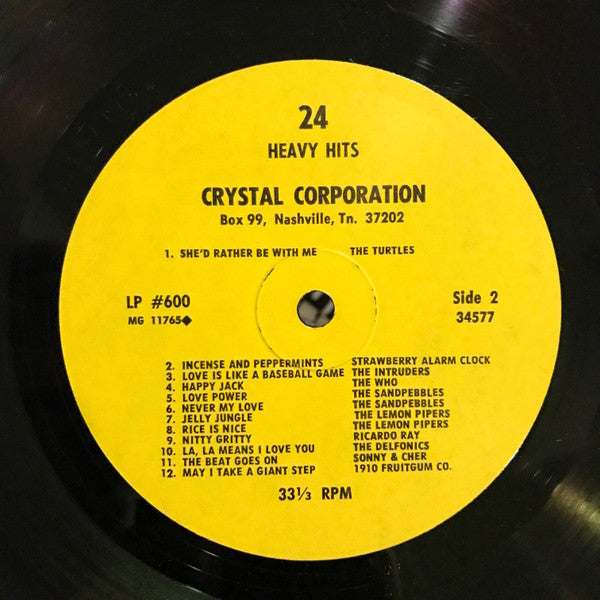 Various : 24 Heavy Hits (LP,Compilation)