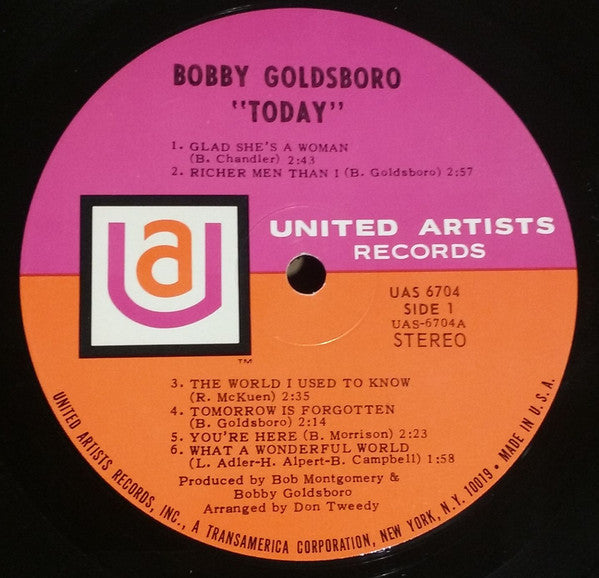 Bobby Goldsboro : "Today" (LP,Album)