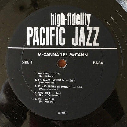 Les McCann Ltd. : McCanna (LP,Album,Mono)