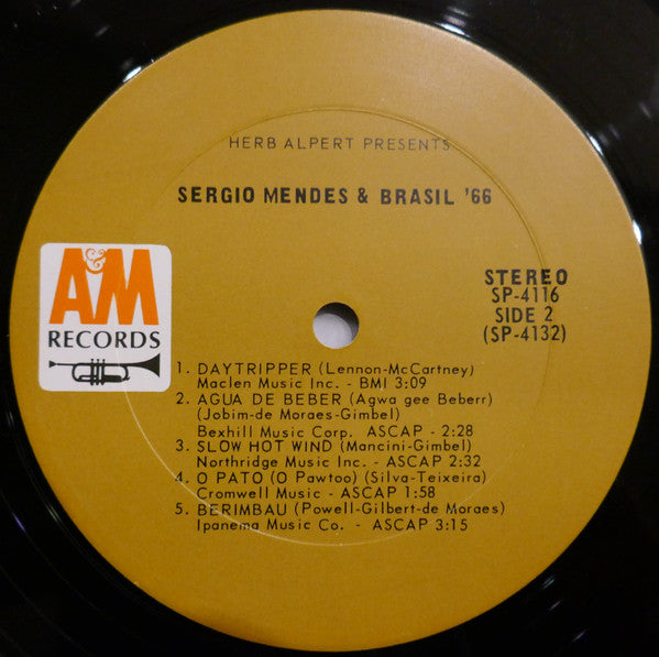 Herb Alpert Presents Sérgio Mendes & Brasil '66 : Herb Alpert Presents Sergio Mendes & Brasil '66 (LP,Album,Repress,Stereo)