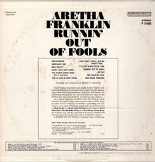 Aretha Franklin : Runnin' Out Of Fools (LP,Album,Reissue)