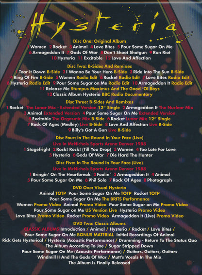 Def Leppard : Hysteria (Album,Reissue,Remastered)