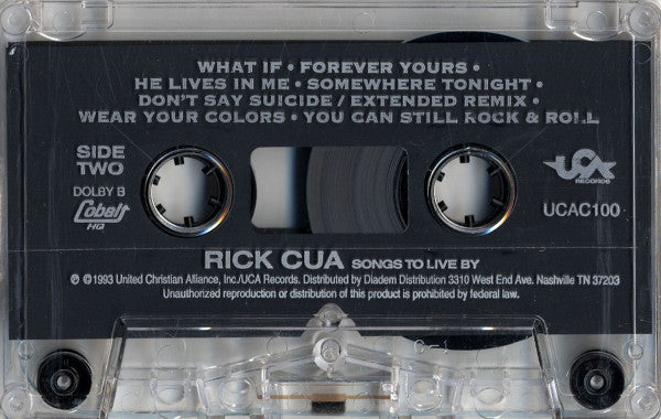 Rick Cua : Songs To Live By (Compilation)