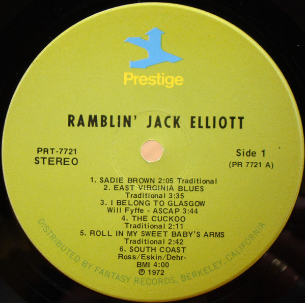 Ramblin' Jack Elliott : Ramblin' Jack Elliott (LP,Album,Reissue,Stereo)