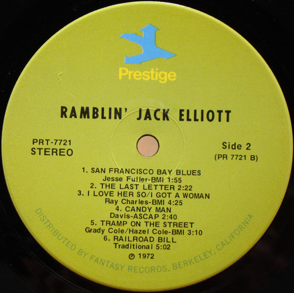 Ramblin' Jack Elliott : Ramblin' Jack Elliott (LP,Album,Reissue,Stereo)
