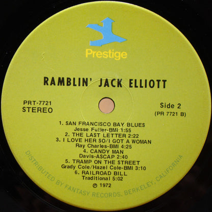 Ramblin' Jack Elliott : Ramblin' Jack Elliott (LP,Album,Reissue,Stereo)