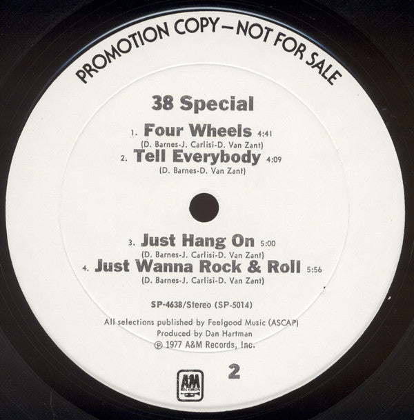 38 Special (2) : 38 Special (LP,Album,Promo)