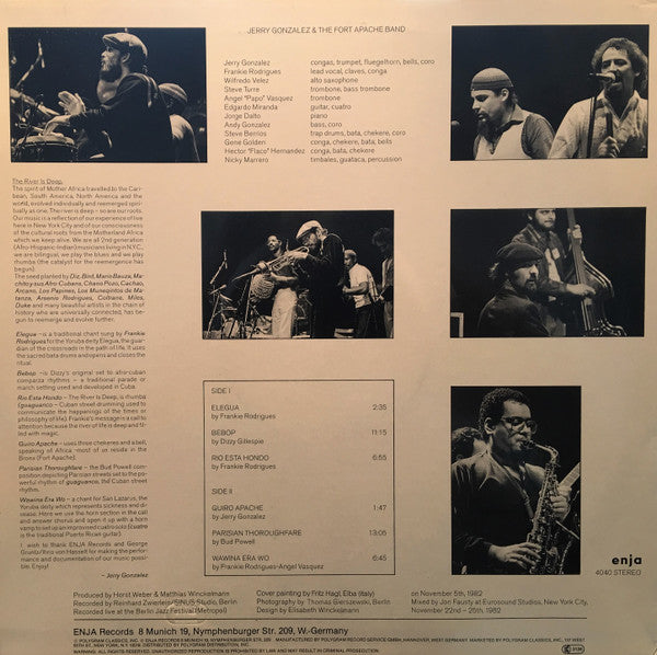 Jerry Gonzalez And The Fort Apache Band : The River Is Deep (LP,Album,Stereo)