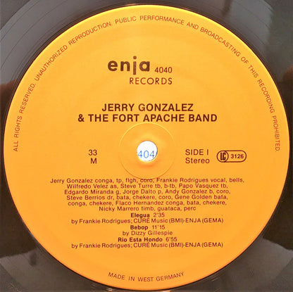 Jerry Gonzalez And The Fort Apache Band : The River Is Deep (LP,Album,Stereo)