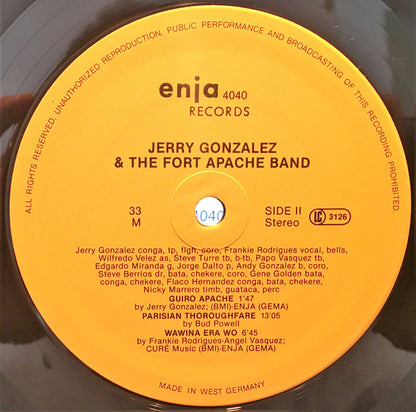 Jerry Gonzalez And The Fort Apache Band : The River Is Deep (LP,Album,Stereo)