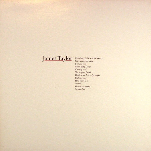 James Taylor (2) : Greatest Hits (LP,Compilation,Reissue)
